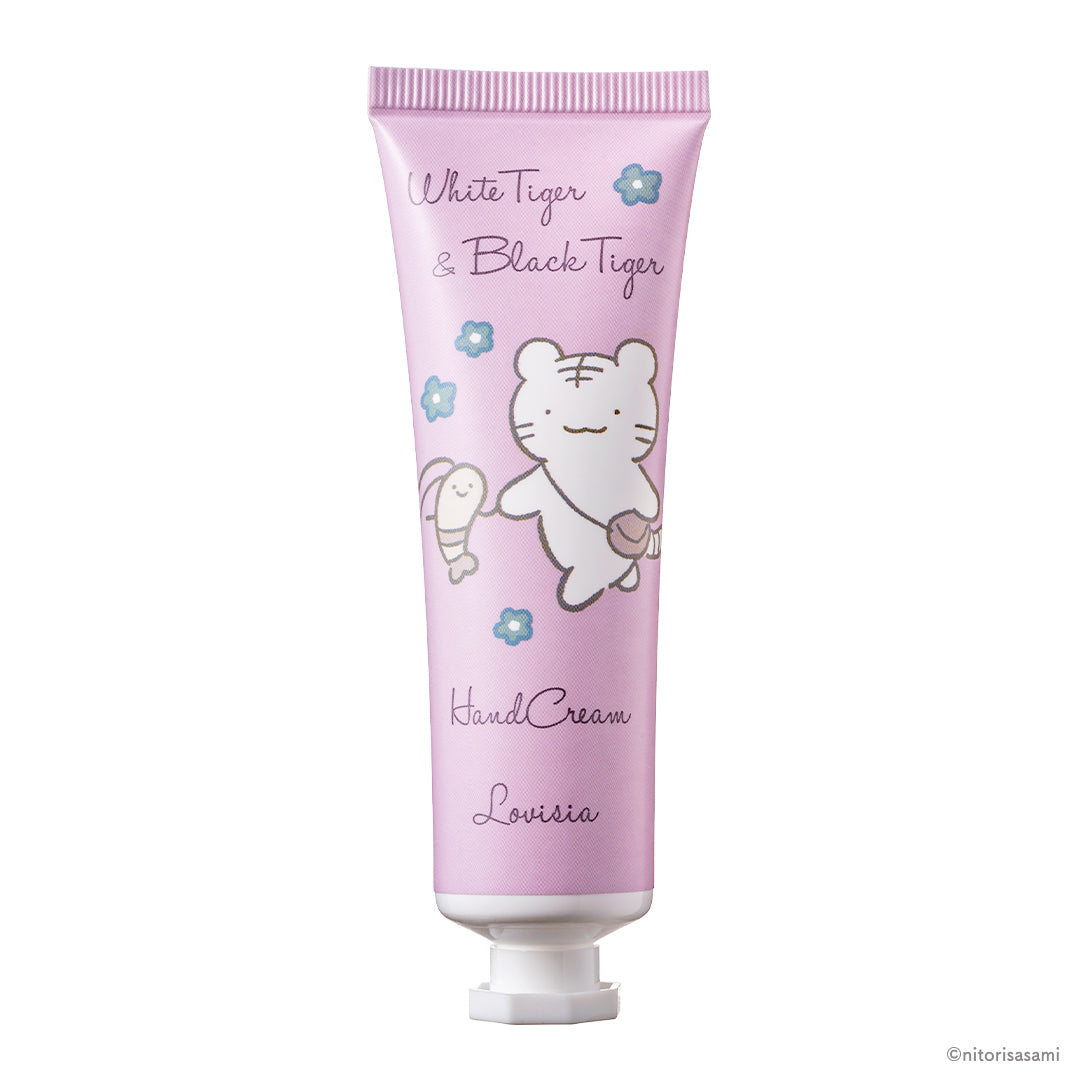 ホワイトタイガーとブラックタイガー Lovisia ハンドクリーム（01