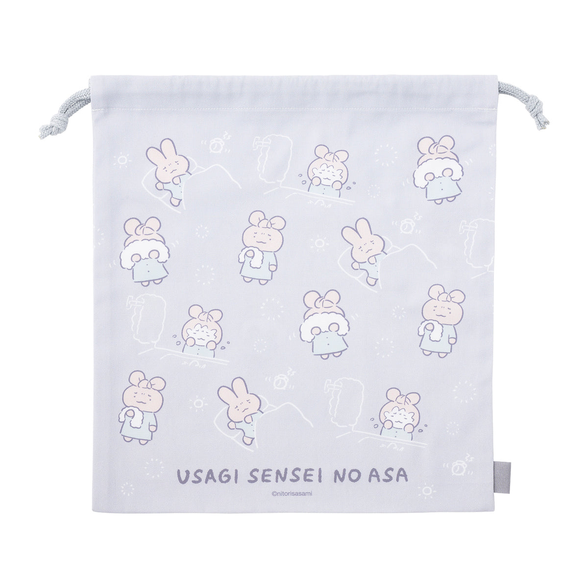 White Tiger and Black Tiger Large drawstring bag (Doctor Usagi Morning)