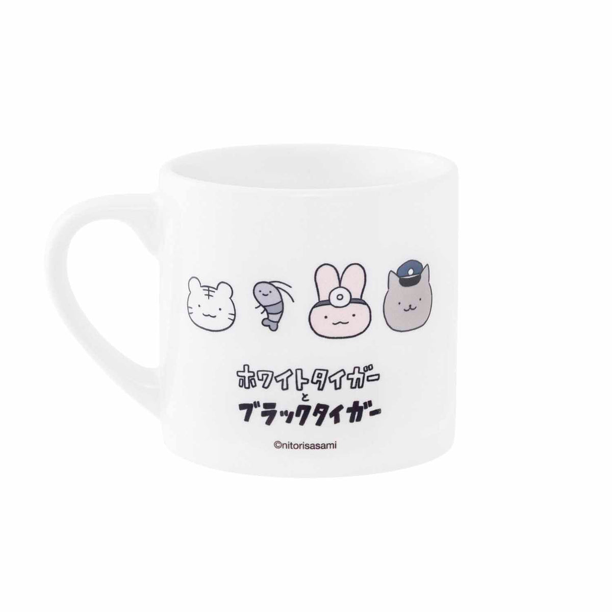White Tiger and Black Tiger Doctor UsagiMug (Black TigerKun pattern)