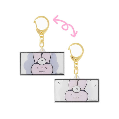 ホワイトタイガーとブラックタイガー レンチキュラーアクリルキーホルダー（にっこりうさぎ先生）