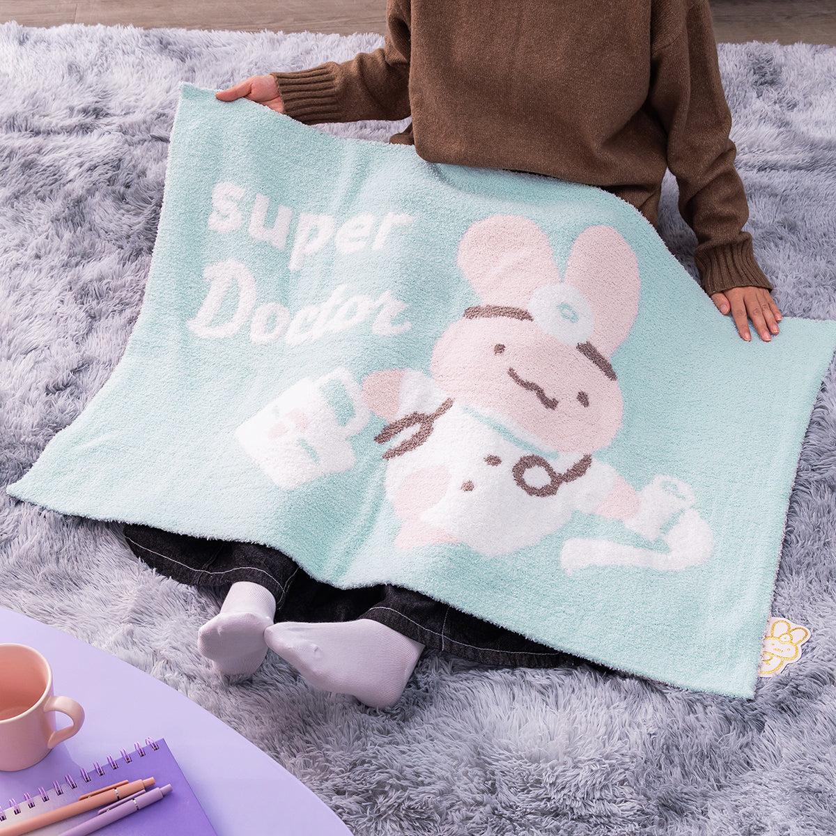White Tiger and Black Tiger Warm and Fluffy Blanket (Doctor Usagi)