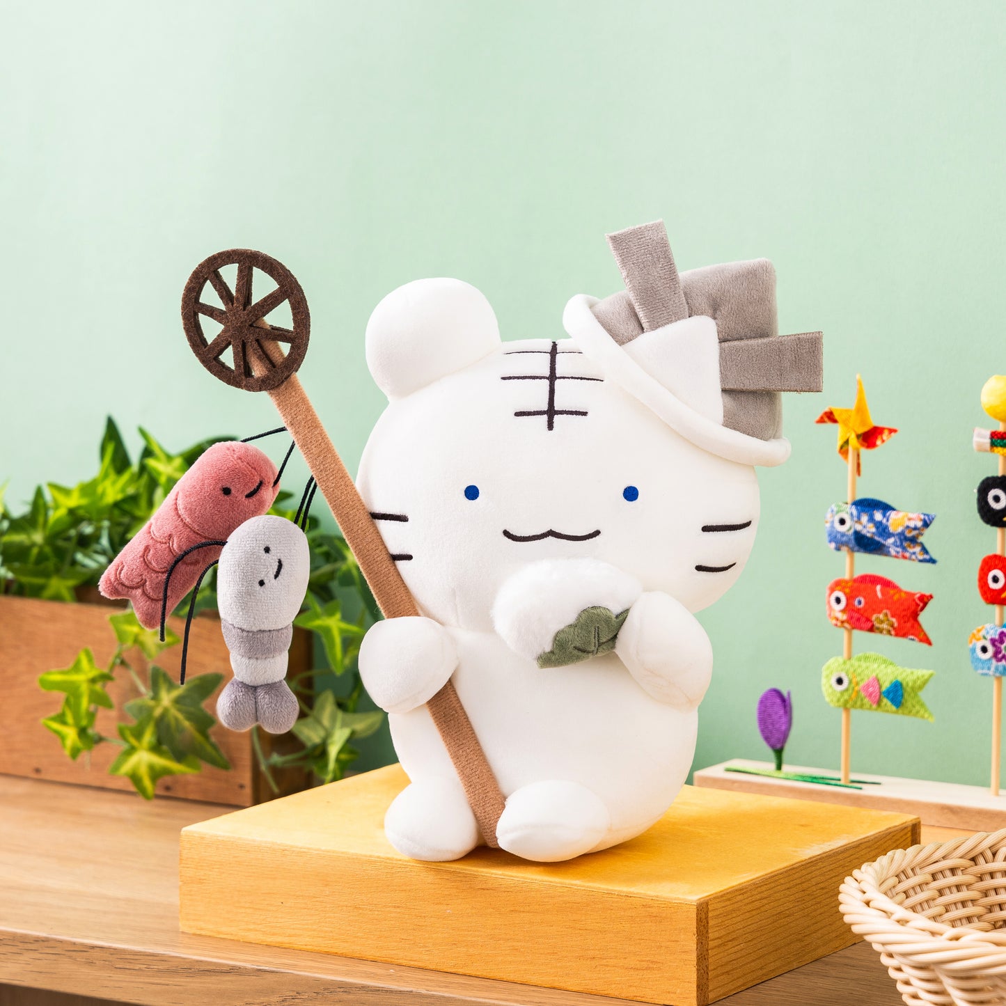 White Tiger and Black Tiger Greedy! Children's Day Plush (White Tiger and Black Tiger)