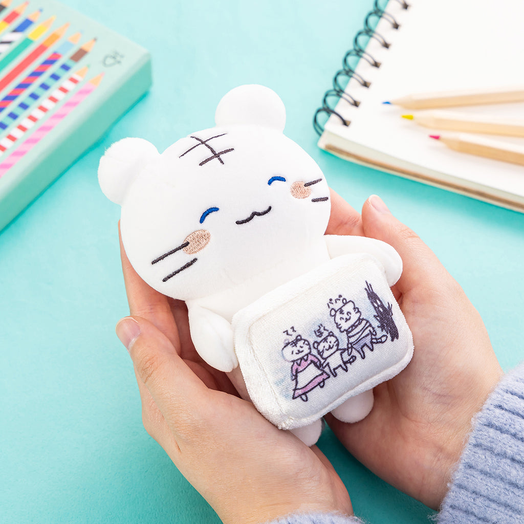 ホワイトタイガーとブラックタイガー デスクトップから見守るひっかけ