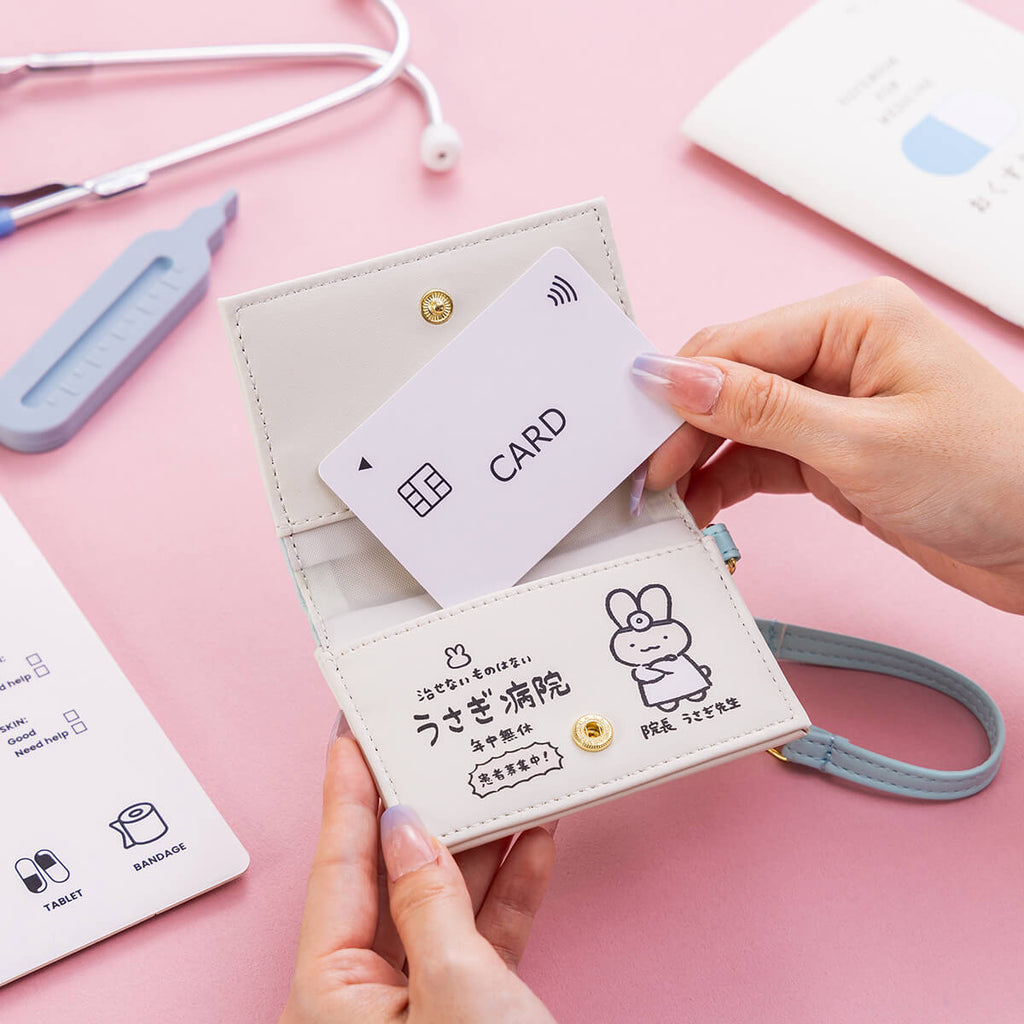 小白虎與黑虎蝦 兔兔醫院診療券卡套