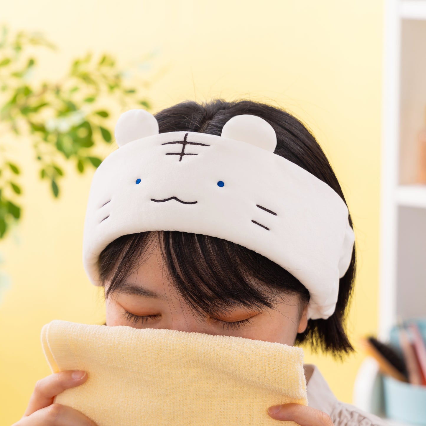 ホワイトタイガーとブラックタイガー ヘアバンド（ホワイトタイガー）
