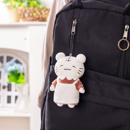 White Tiger and Black Tiger Plush Mascot Keychain (White Tiger's Mom)