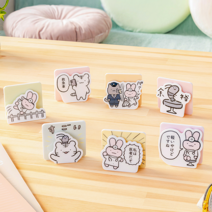 White Tiger and Black Tiger  아크릴 스탠드로도 사용할 수있는 아크릴 클립 (총 7 가지) 거래