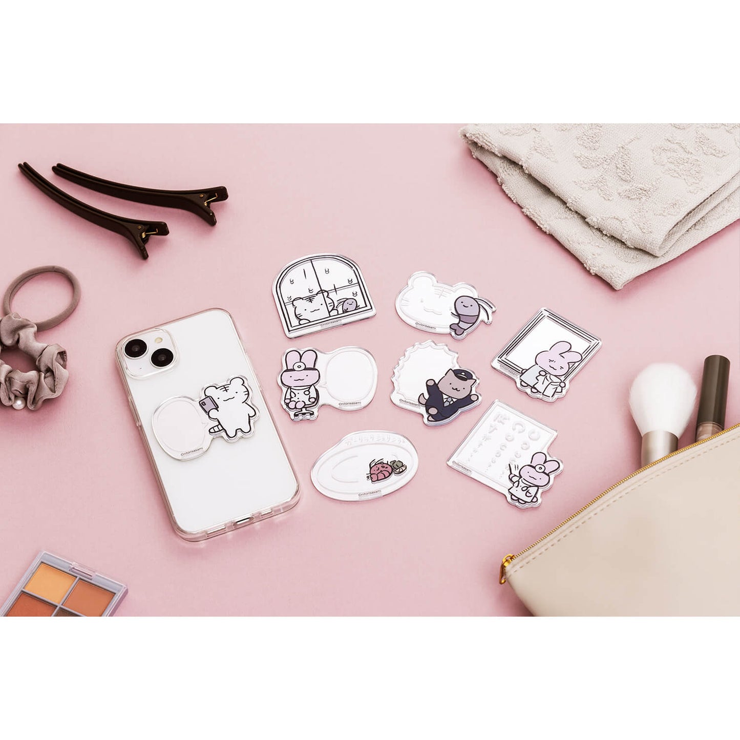小白虎与黑虎虾 交易镜贴纸集合（总共8种类型）