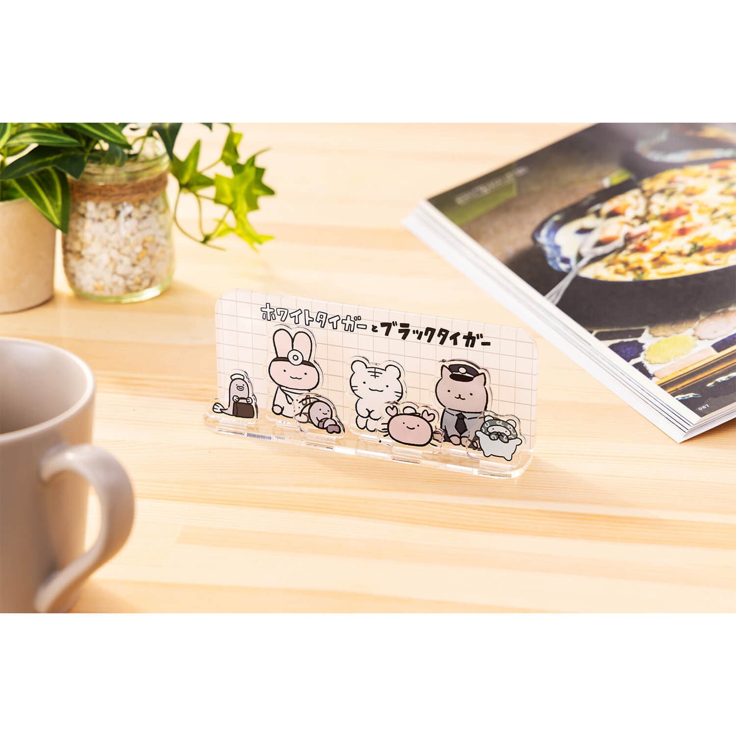 White Tiger and Black Tiger set!Acrylic stand