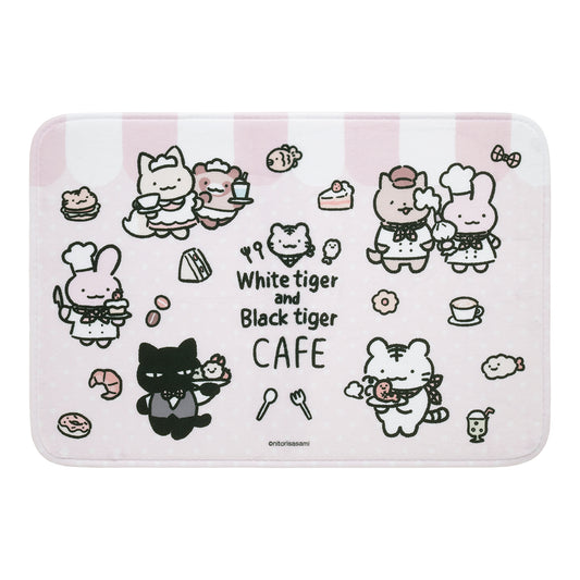 ホワイトタイガーとブラックタイガーカフェ フロアマット