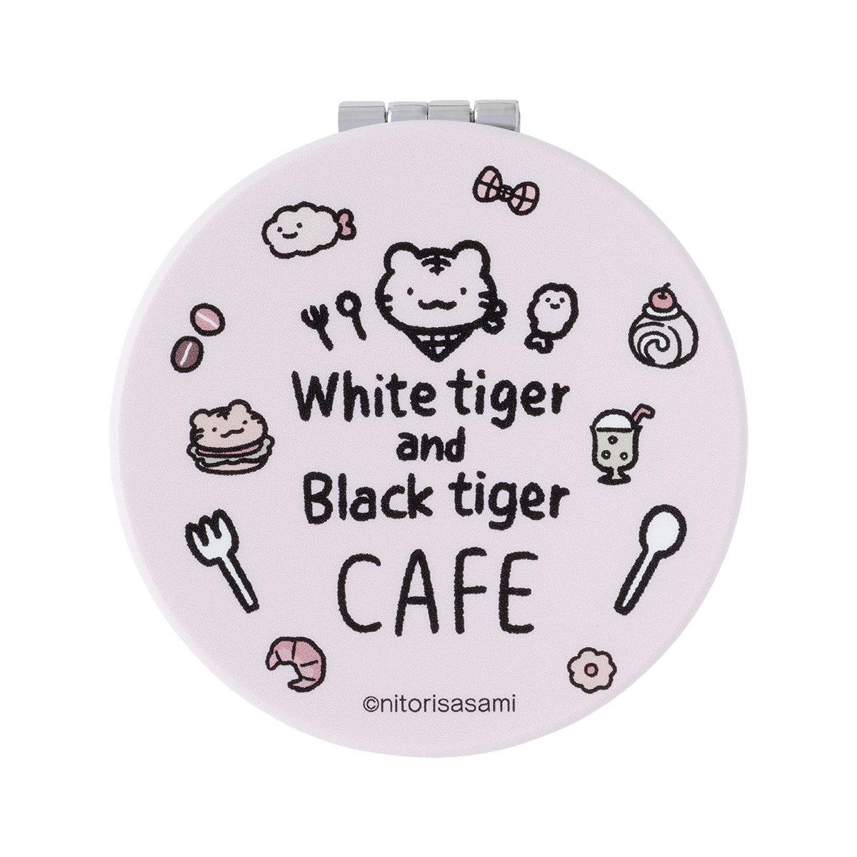 ホワイトタイガーとブラックタイガーカフェ ダブルミラー
