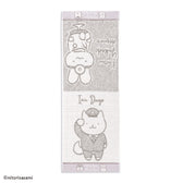 White Tiger and Black Tiger Doctor UsagiandDog Policeman compact towel gray