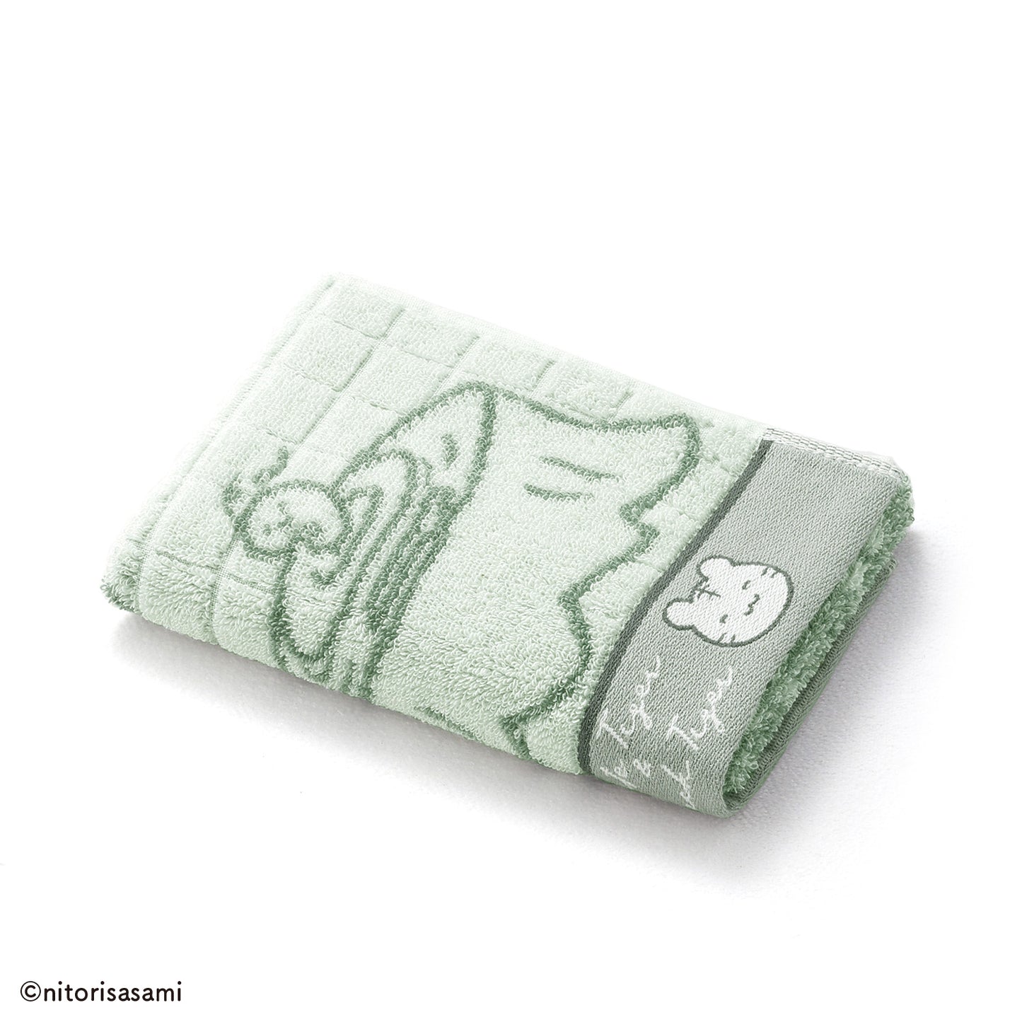 White Tiger and Black Tiger Ambulance compact towel green