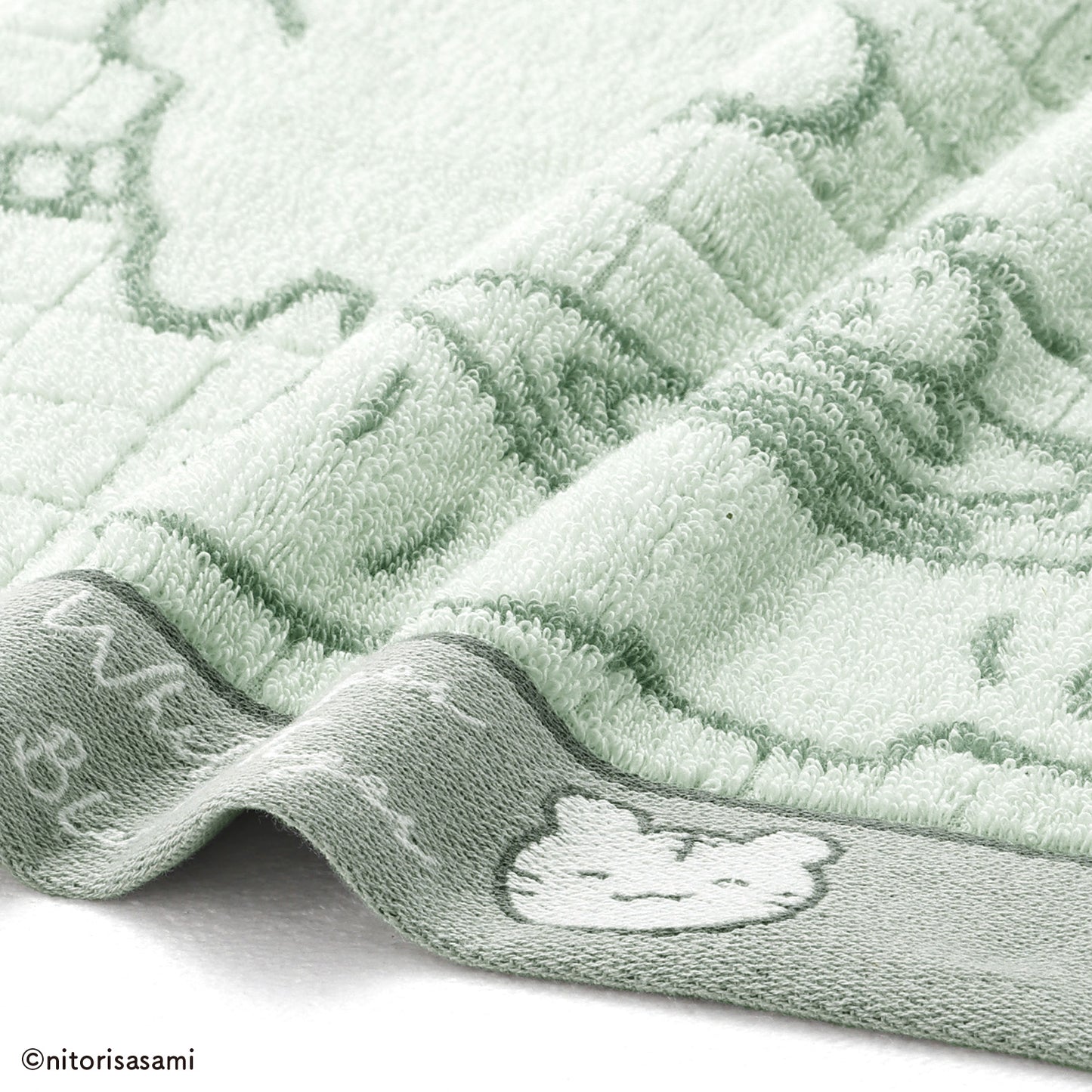 White Tiger and Black Tiger Ambulance compact towel green