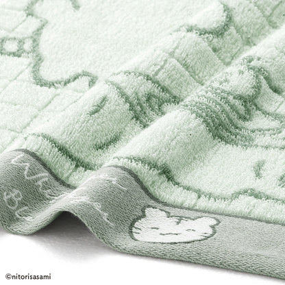 White Tiger and Black Tiger Ambulance compact towel green