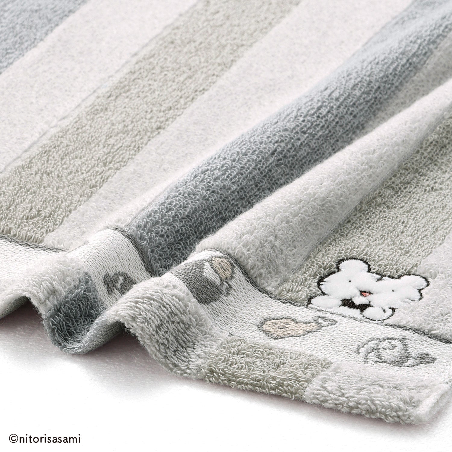 なとり シクレ タオル Fare Towel ブラック Big Bath Towel（鳩）(FREE SIZE Black): Yohji Yamamoto MAISON