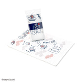 White Tiger and Black Tiger Various dishes tenugui towel white