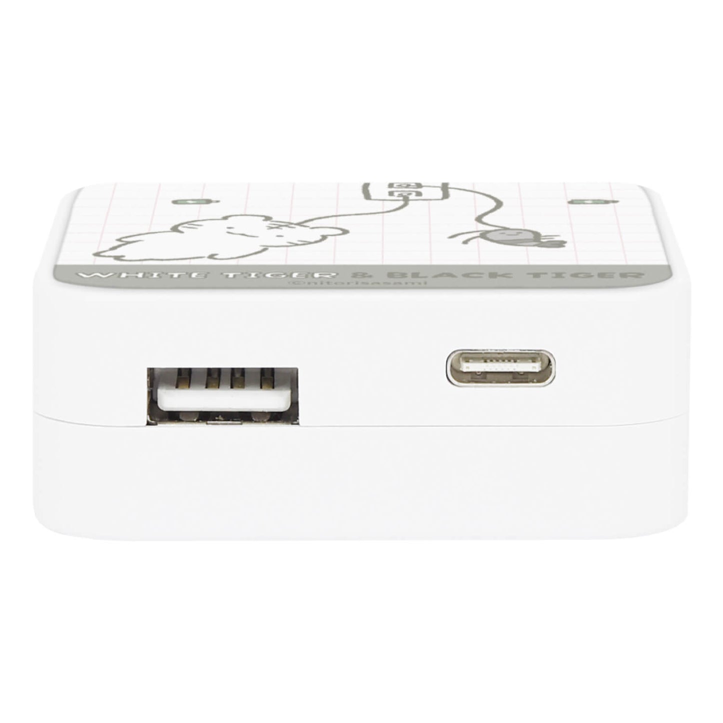 ホワイトタイガーとブラックタイガー USB/USBType-C　ACアダプタ（ホワイトタイガーとブラックタイガー）