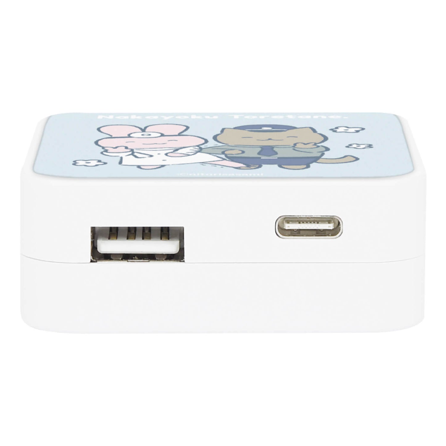 ホワイトタイガーとブラックタイガー USB/USBType-C　ACアダプタ（うさぎ先生と犬のおまわりさん）
