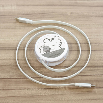 White Tiger and Black Tiger PD60W USB2.0 Type-C 릴 케이블 (White Tiger & Black Tiger)