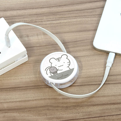 White Tiger and Black Tiger PD60W USB2.0 Type-C 릴 케이블 (White Tiger & Black Tiger)