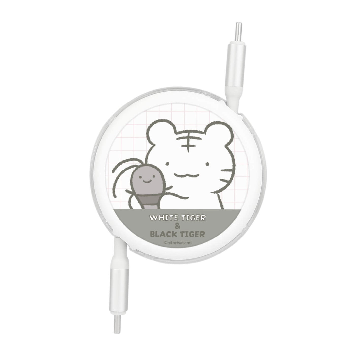 White Tiger and Black Tiger PD60W USB2.0 Type-C 릴 케이블 (White Tiger & Black Tiger)