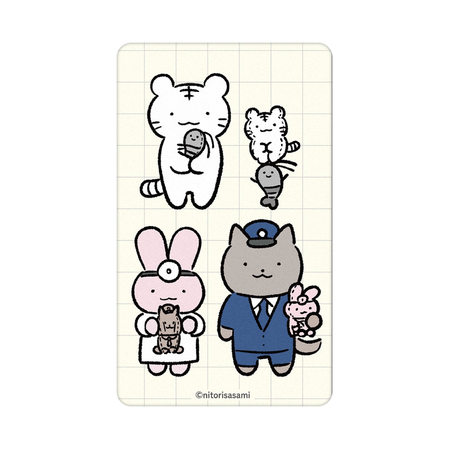 うさぎ先生｜ホワイトタイガーとブラックタイガー とらえびストア