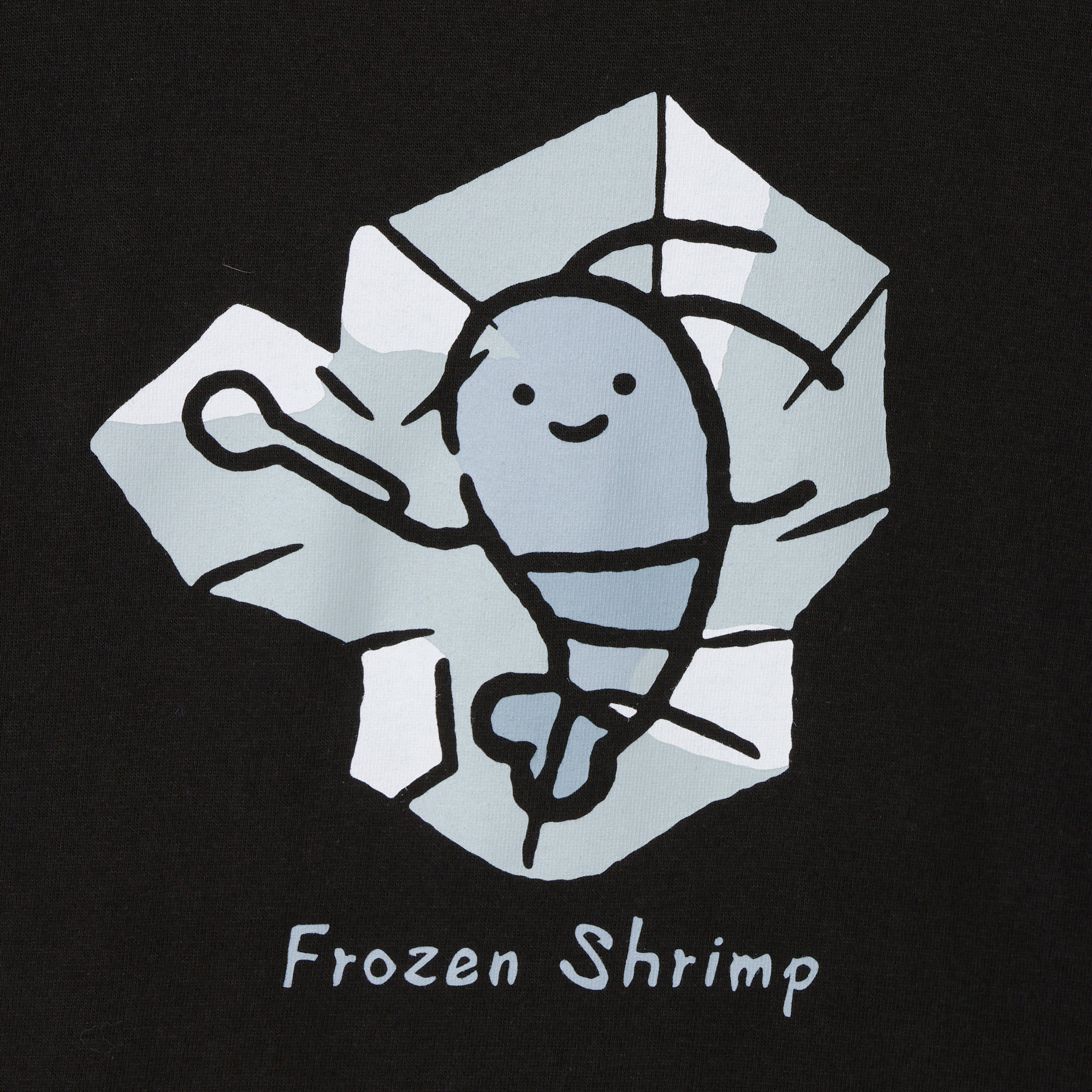ホワイトタイガーとブラックタイガー Tシャツ 冷凍えび スミ | とらえ