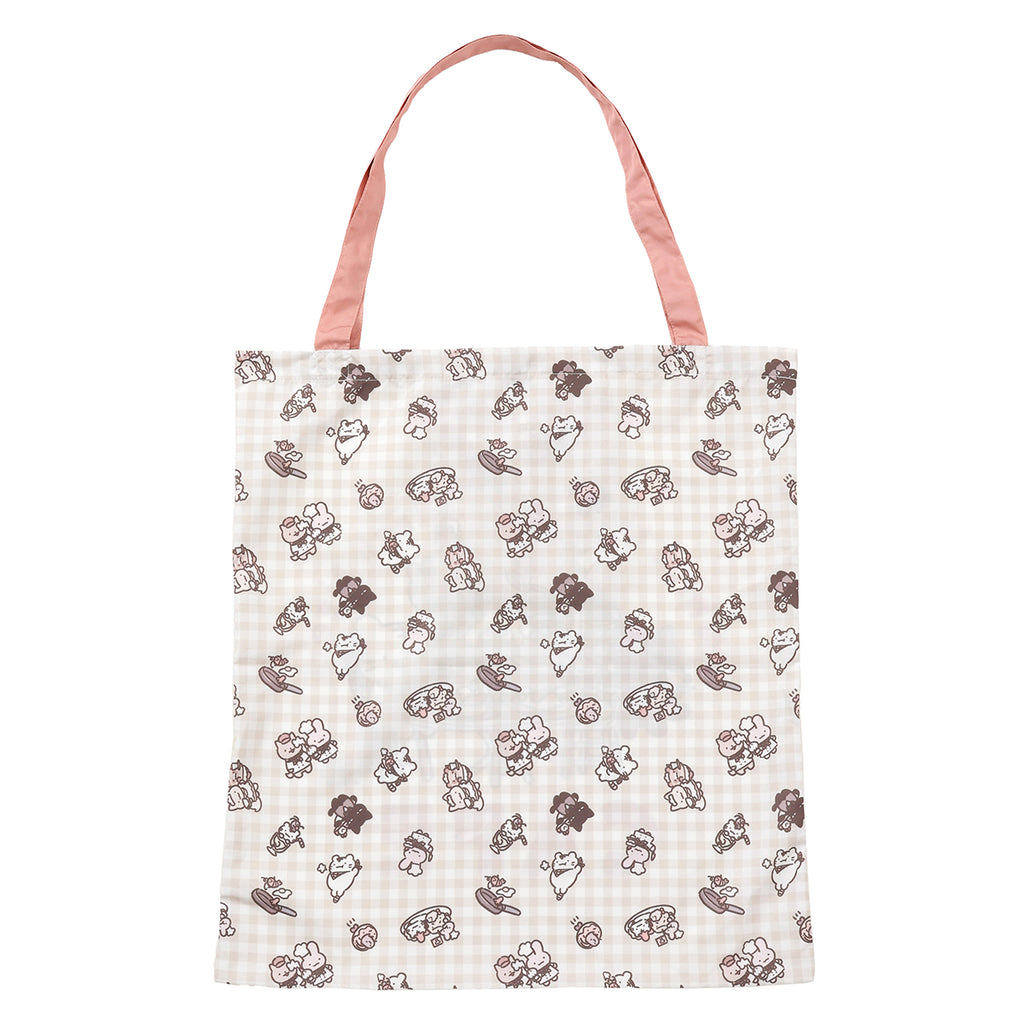 ホワイトタイガーとブラックタイガーカフェ エコバッグ メインビジュアル ナチュラル ONE