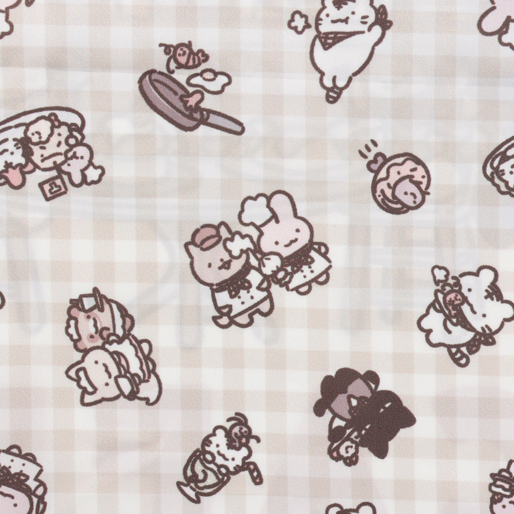 ホワイトタイガーとブラックタイガーカフェ エコバッグ メインビジュアル ナチュラル ONE