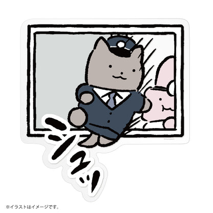 ホワイトタイガーとブラックタイガー ウォールステッカー（シュッ）