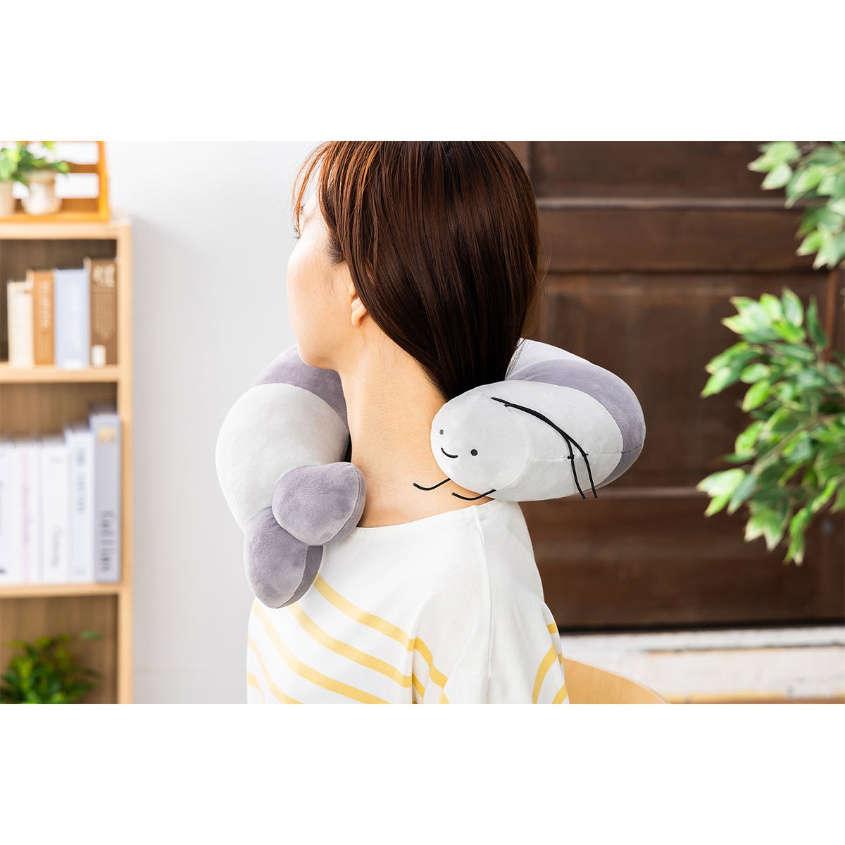 White Tiger and Black Tiger Black TigerKunna Neck Pillow