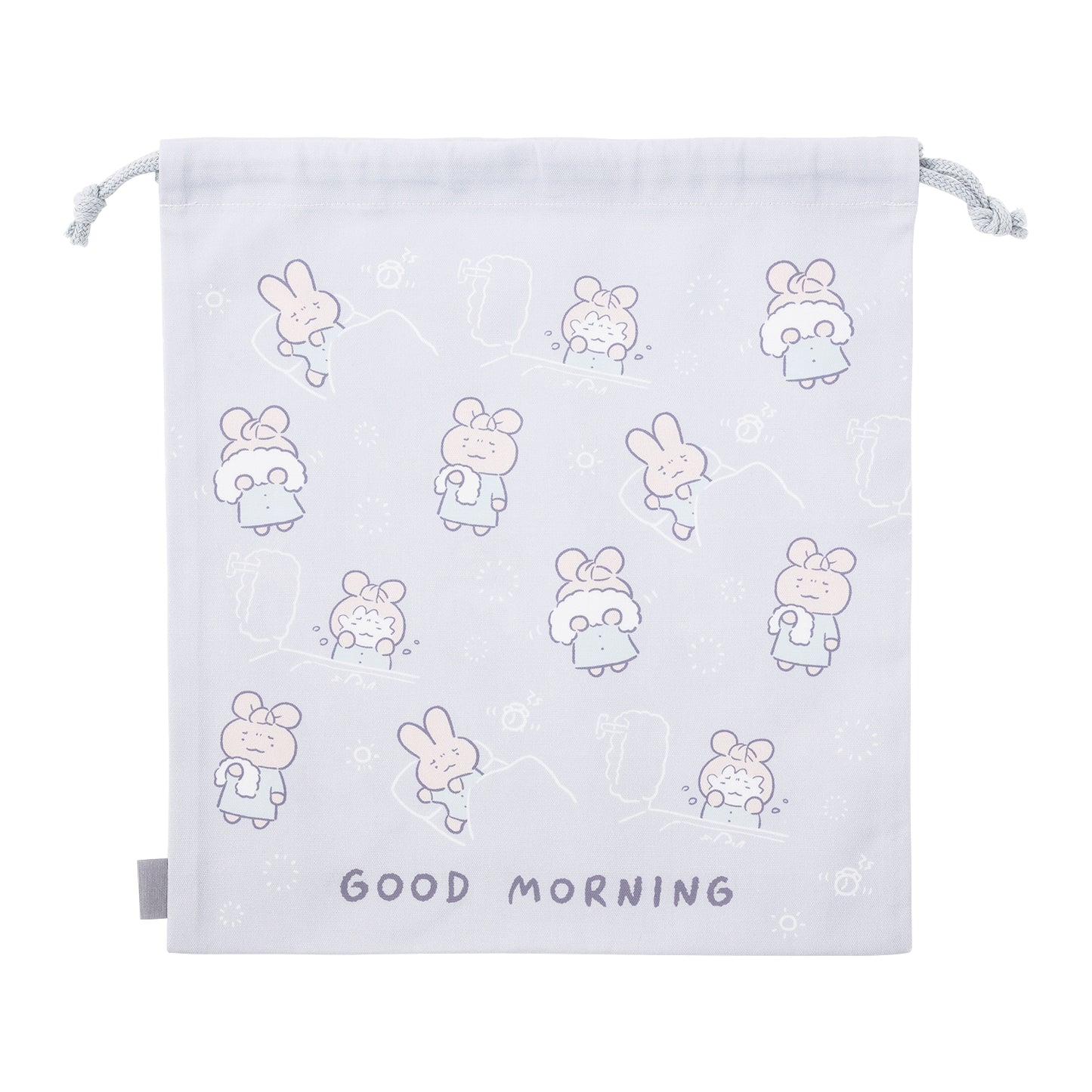 White Tiger and Black Tiger Large drawstring bag (Doctor Usagi Morning）