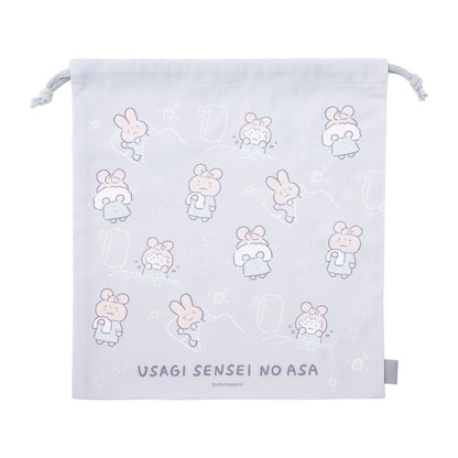 White Tiger and Black Tiger Large drawstring bag (Doctor Usagi Morning）