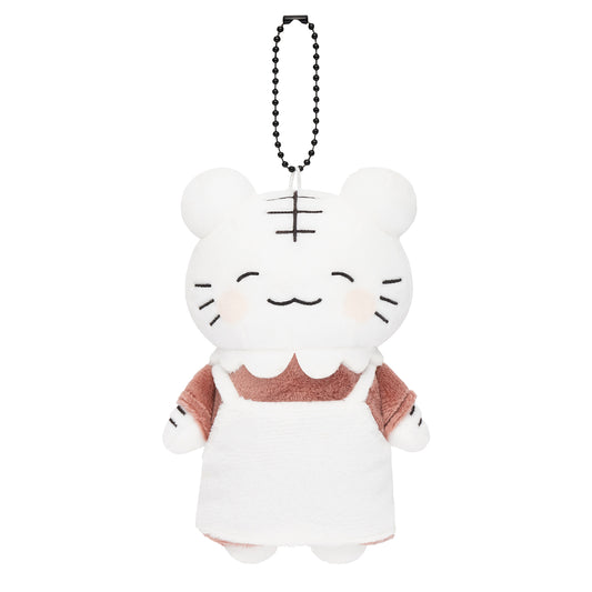 White Tiger and Black Tiger Plush Mascot Keychain (White Tiger's Mom)