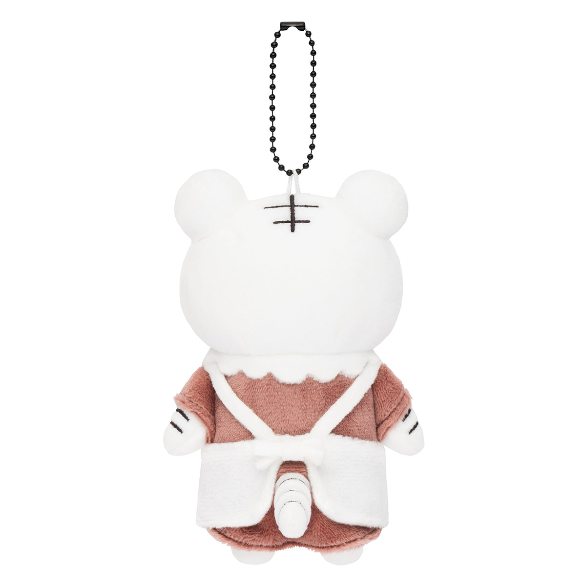 White Tiger and Black Tiger Plush Mascot Keychain (White Tiger's Mom)