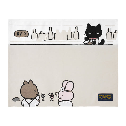 White Tiger and Black Tiger Elegant Luncheon Mat