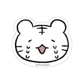 White Tiger and Black Tiger Size that can be attached to a smartphoneSticker(Shioshio)