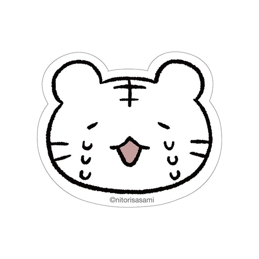 White Tiger and Black Tiger Size that can be attached to a smartphoneSticker(Shioshio)