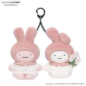 小白虎与黑虎虾 × 三丽鸥角色 迷你挂件一对（兔子医生 & My Melody）