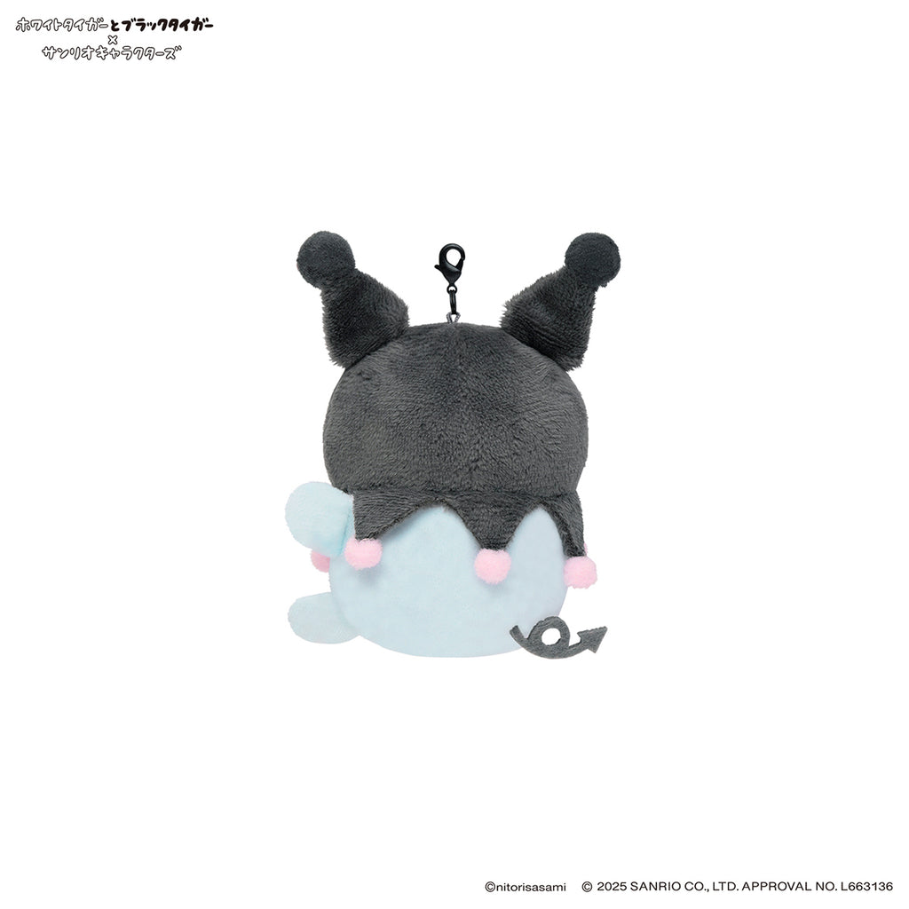 ホワイトタイガーとブラックタイガー×サンリオキャラクターズ ミニマスコットセット（どろぼうねずみ＆クロミ）