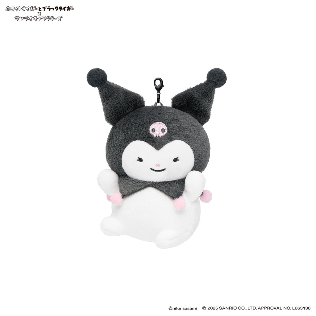 ホワイトタイガーとブラックタイガー×サンリオキャラクターズ ミニマスコットセット（どろぼうねずみ＆クロミ）