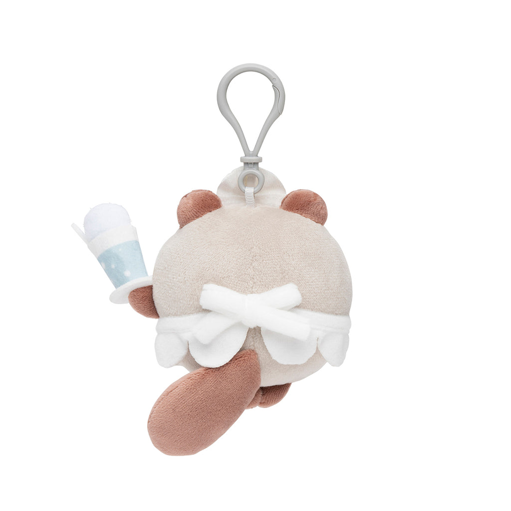 ホワイトタイガーとブラックタイガーカフェ マスコット（たぬき）