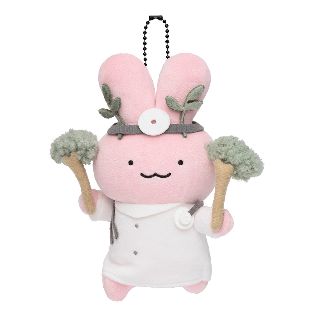 ホワイトタイガーとブラックタイガー カモフラージュするうさぎ先生マスコット