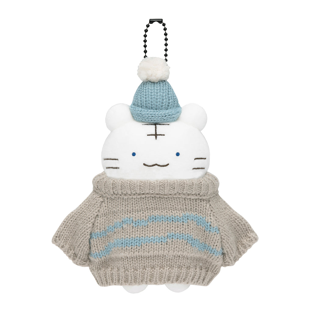 ホワイトタイガーとブラックタイガー ダボダボセーターなホワイトタイガーマスコット