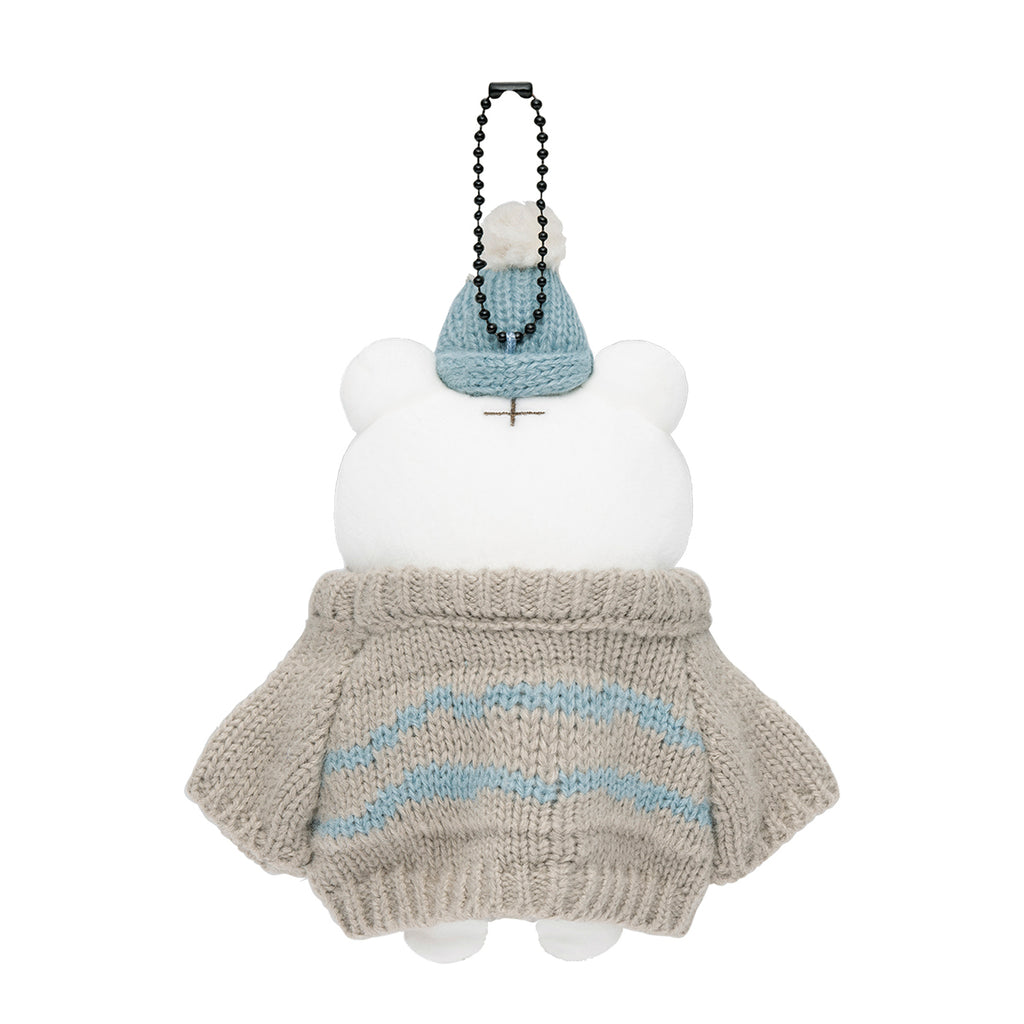 ホワイトタイガーとブラックタイガー ダボダボセーターなホワイトタイガーマスコット