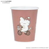 White Tiger and Black Tiger× Sanrio Characters Melamine cup that looks like a paper cup (tricycle)