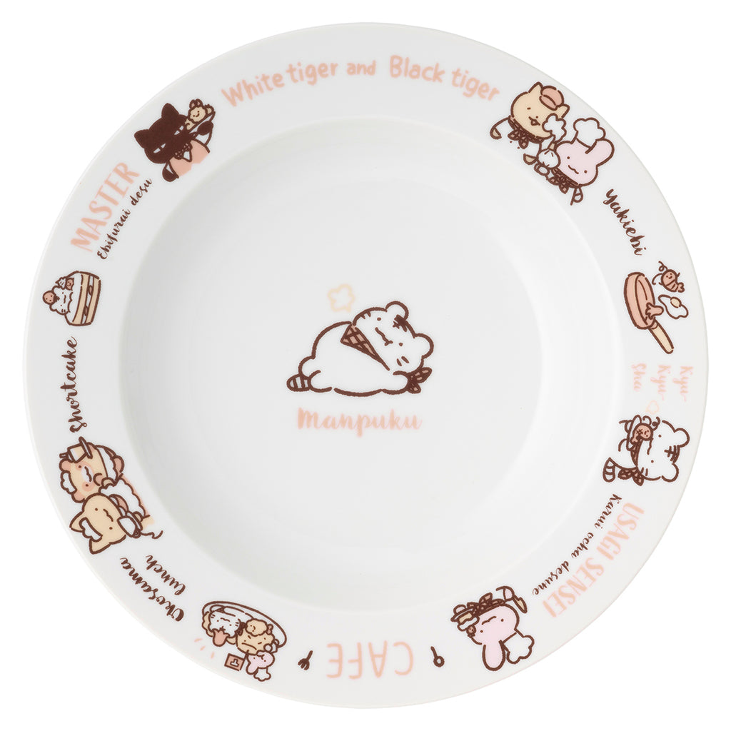 ホワイトタイガーとブラックタイガーカフェ パスタ皿
