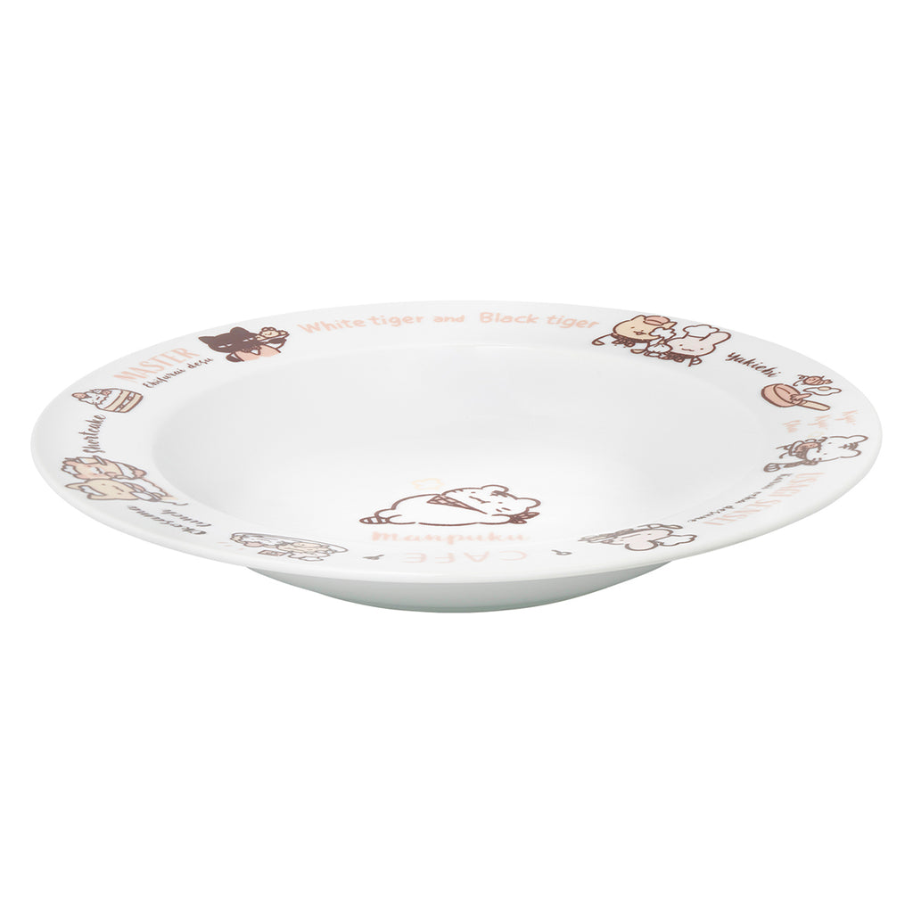 ホワイトタイガーとブラックタイガーカフェ パスタ皿