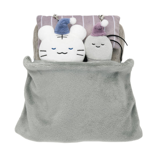 White Tiger & Black Tiger Playing-Possum Mascot Set That Connects to Bed